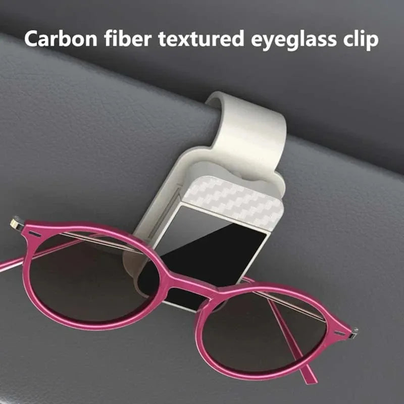 Car Sun Visor Sunglasses Clip & Card Ticket Holder