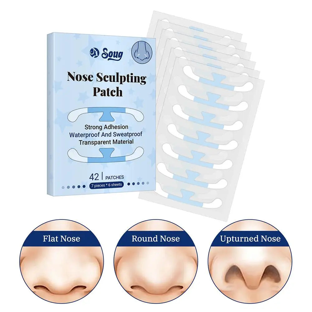 42-Pc Invisible Nose Shaping Stickers – Nose Shaper Strips