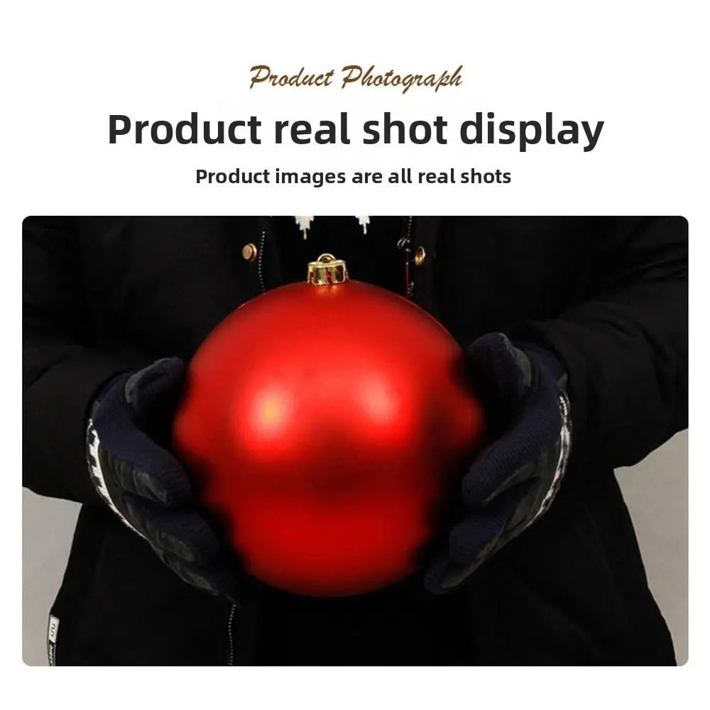 15cm Giant Matte Christmas Ball Ornament – Holiday Decoration