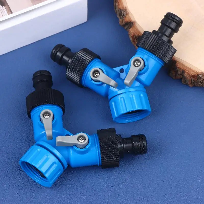 3/4" Y-Shaped Garden Hose Splitter – Faucet Irrigation Adapter