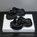 Women's Wedge Sandal Slippers – Butterfly Knot Rhinestone High Heel