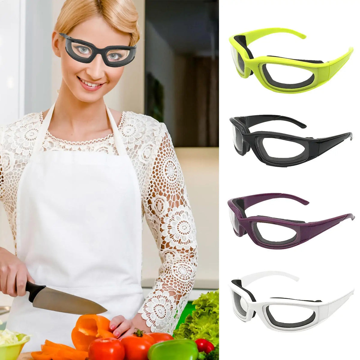Onion Goggles Anti-Fog Eye Protection | Fits Over Glasses