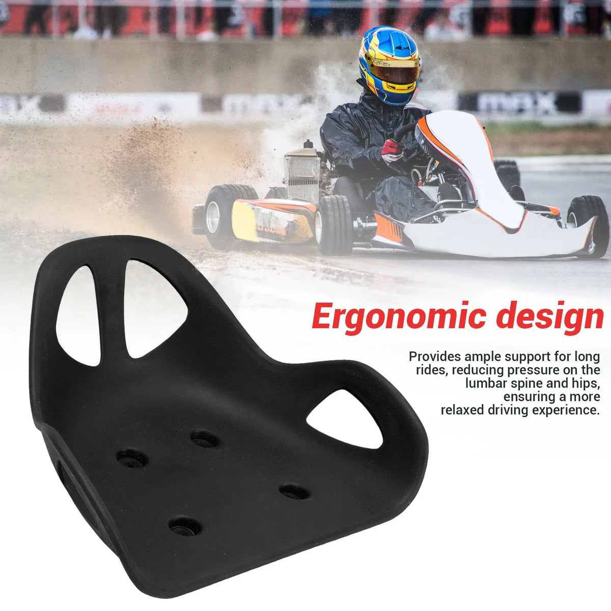 Ergonomic Go Kart Seat ABS Backrest | Drift Trike & Scooter