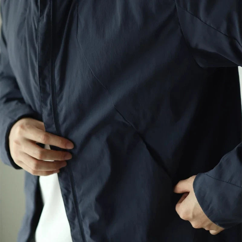 Men's Lightweight Stand-Up Collar Business Jacket | Windproof