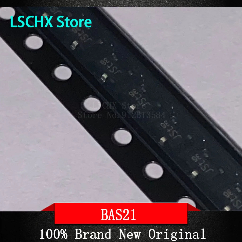 50pcs BAS20 BAS21 BAS29 SOT-23 Switching Diodes – General Purpose