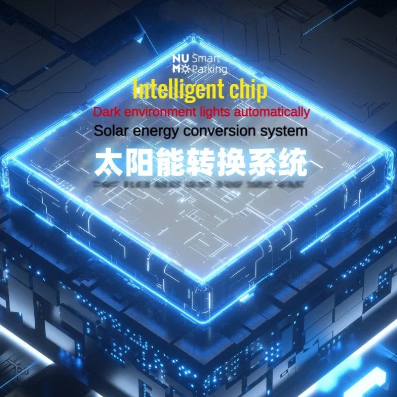 Solar LED Temporary Parking Card with Hidden Number Display