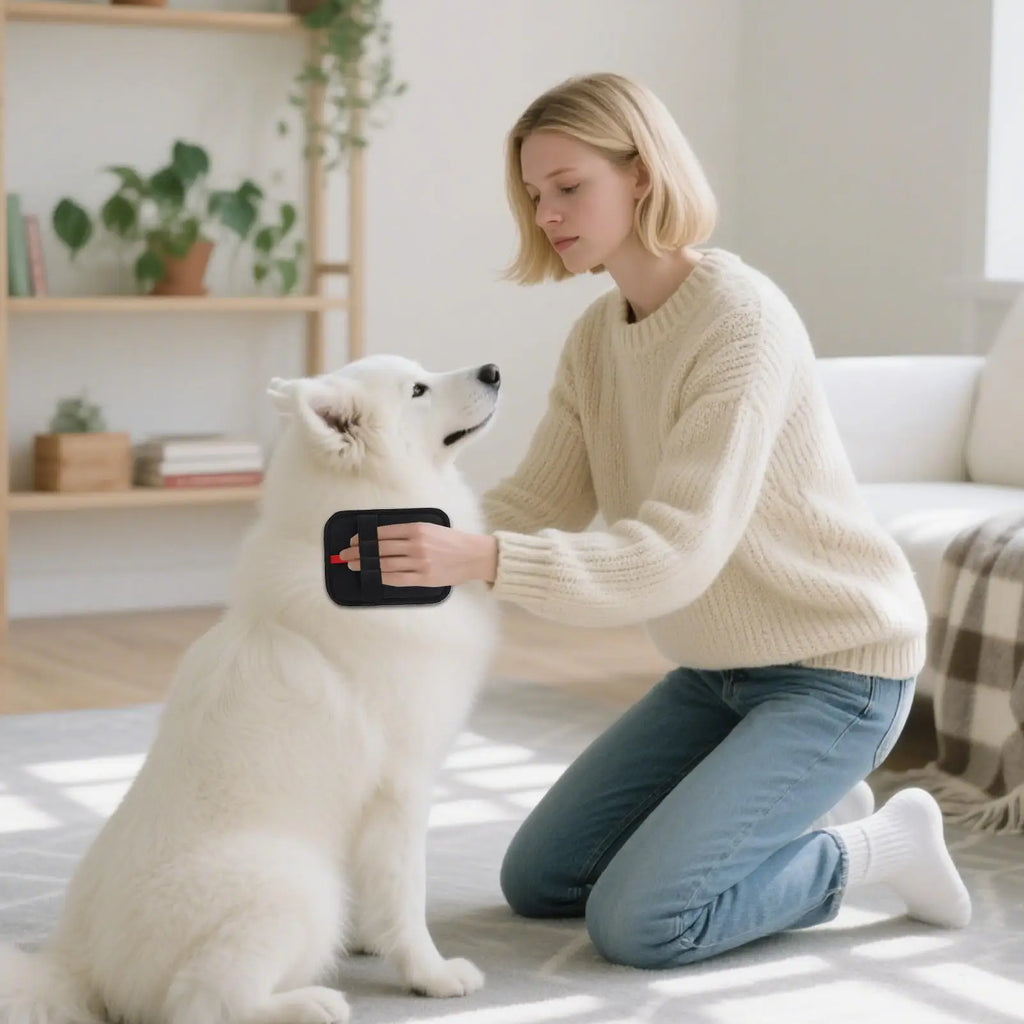 Electrostatic Pet Hair Removal Glove | Washable Grooming Mitten