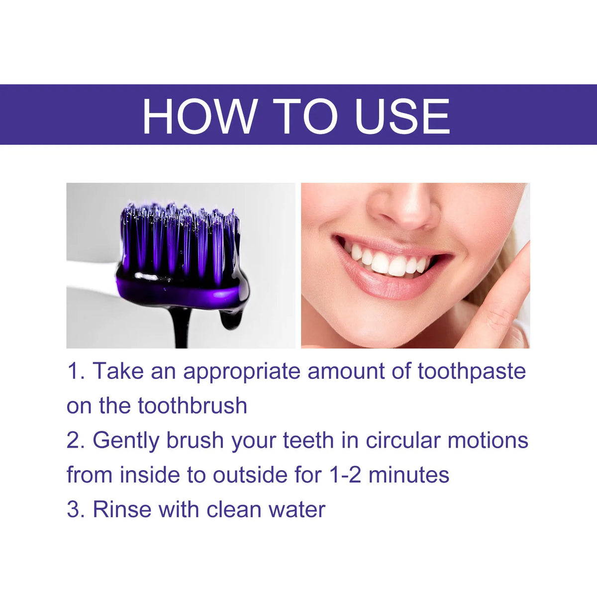 V34 Purple Toothpaste – Whitening, Tartar & Fresh Breath