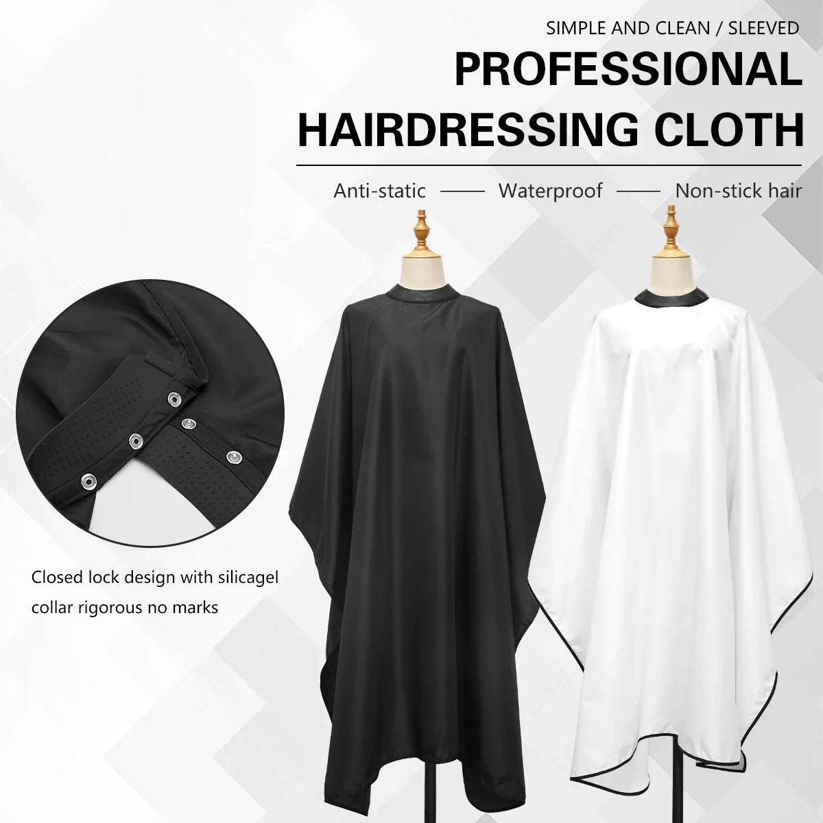 Professional Waterproof Silicone Barber Cape & Salon Apron