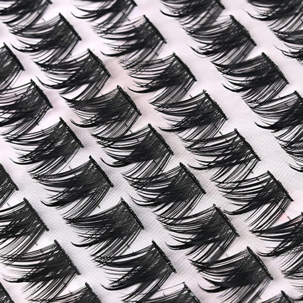 DIY Cluster False Eyelashes Fox-Style Natural Volume 8-12mm