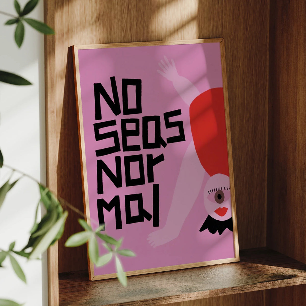 "No Seas Normal" Spanish Quote Canvas Wall Art Print