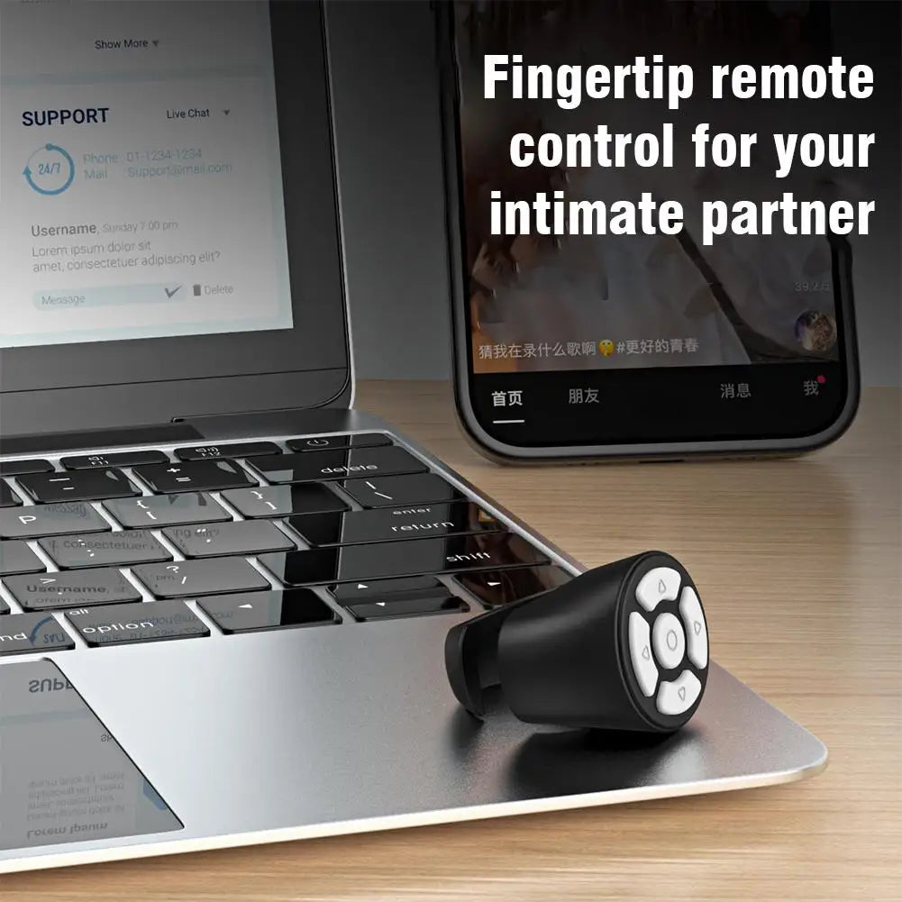 Bluetooth Remote Control – Selfie, Scroll & Camera Shutter