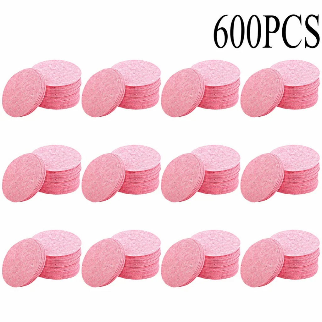 Compressed Wood Pulp Face Cleansing Sponge Puffs | 50–1000 PCS