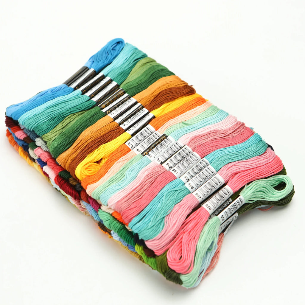 Cross Stitch Embroidery Floss Set – 50–447 Skeins, 8m Each