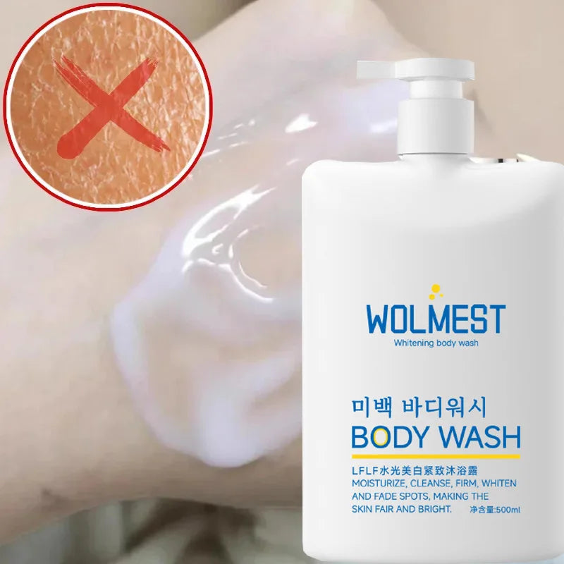 Korean Whitening Body Wash Glow Recharge Illuminates Exfoliates Skin