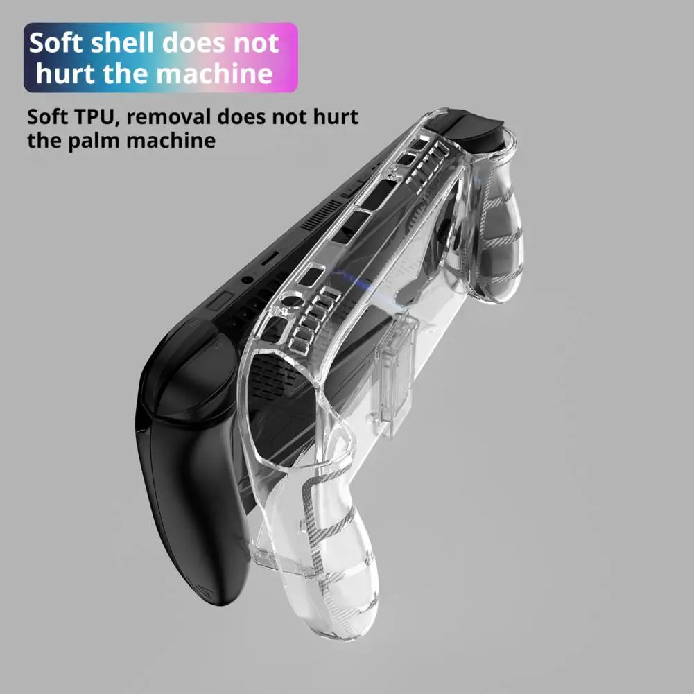 TPU Clear Case for ROG Ally X – Shockproof + Kickstand
