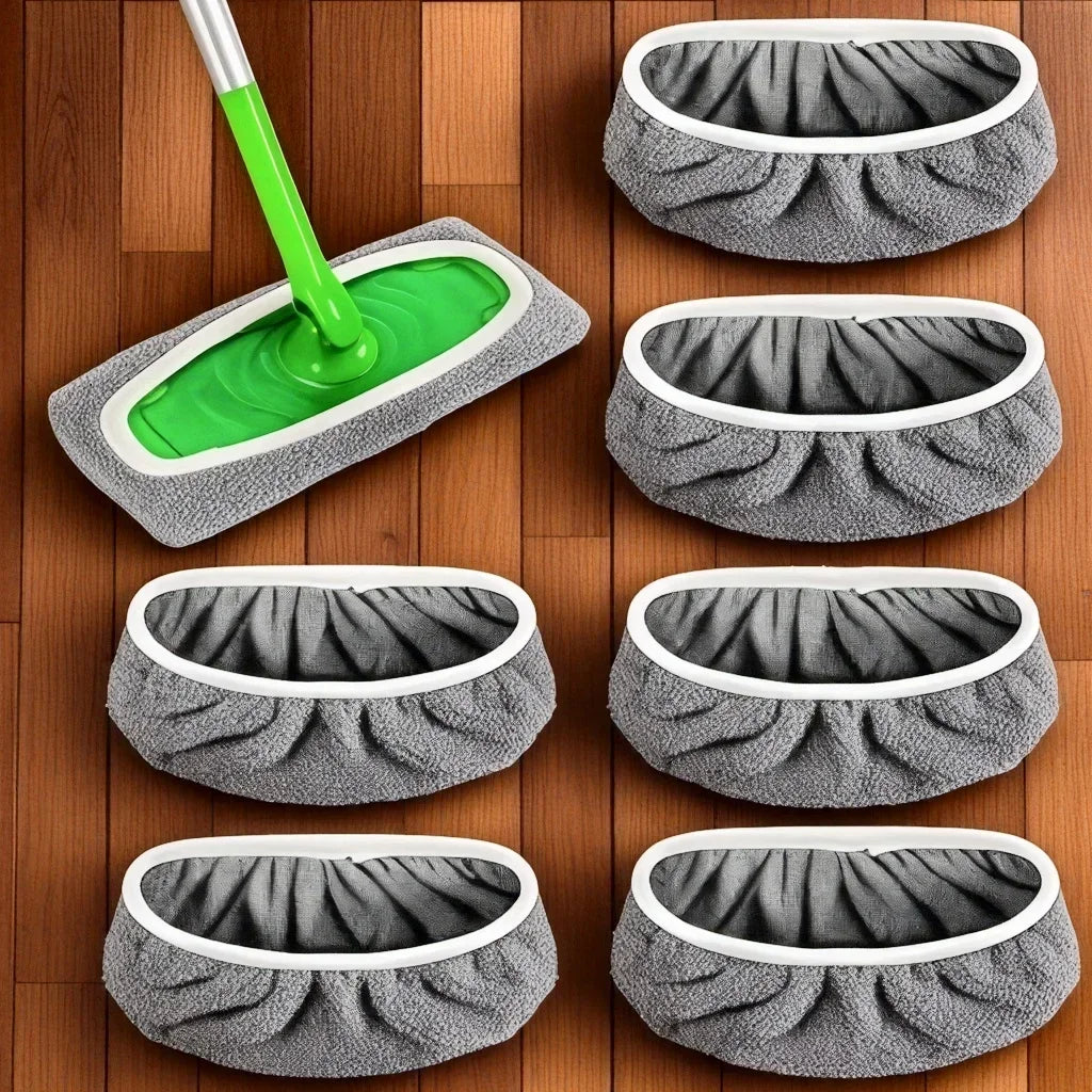 4-Pack Reusable Microfiber Mop Pads – Universal Fit, High Absorption