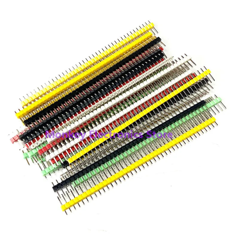 10pcs 40-Pin 2.54mm Breakable Pin Header PCB Connector Arduino