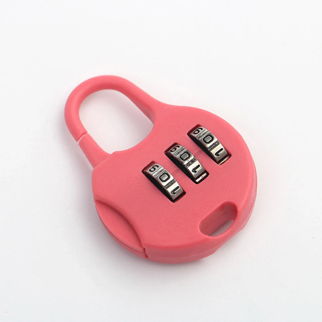 3-Digit Combination Padlock – Keyless Lock for Luggage & Lockers