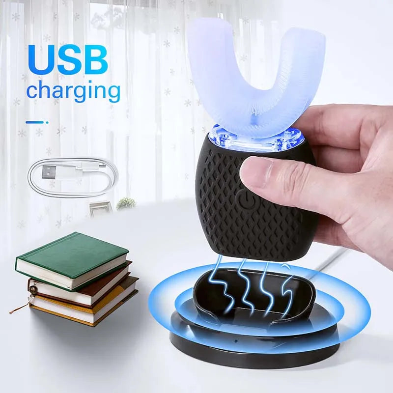U-Shape Electric Toothbrush LED Display | 360° Sonic Whitening