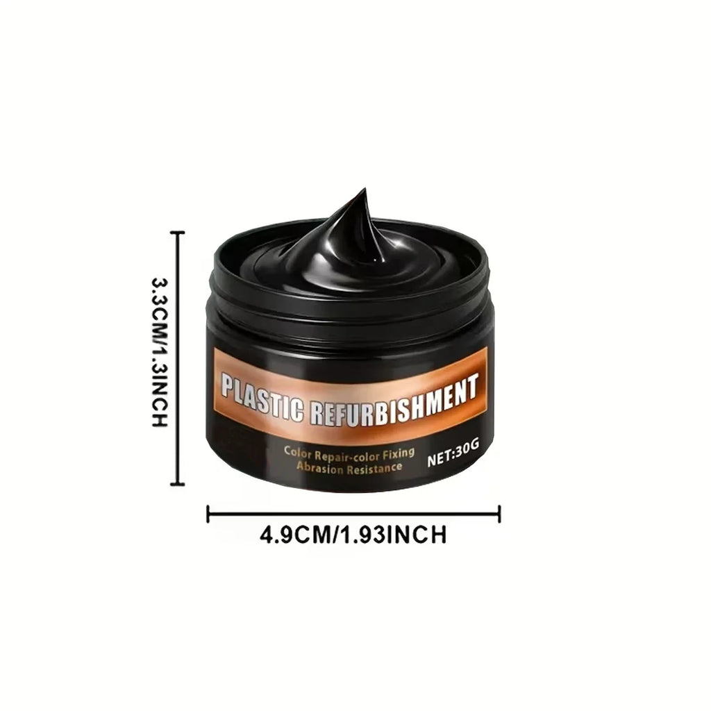 Black Gloss Polishing Paste – Auto Plastic & Steering Wheel Wax