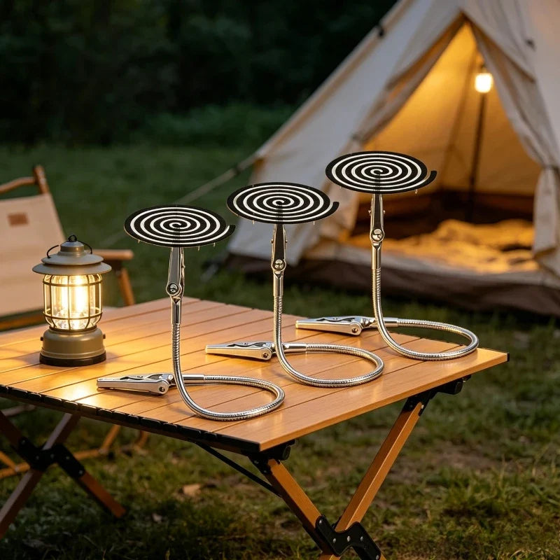3-Pack Dual Head Incense Holder Clip – Outdoor Mosquito Repellent
