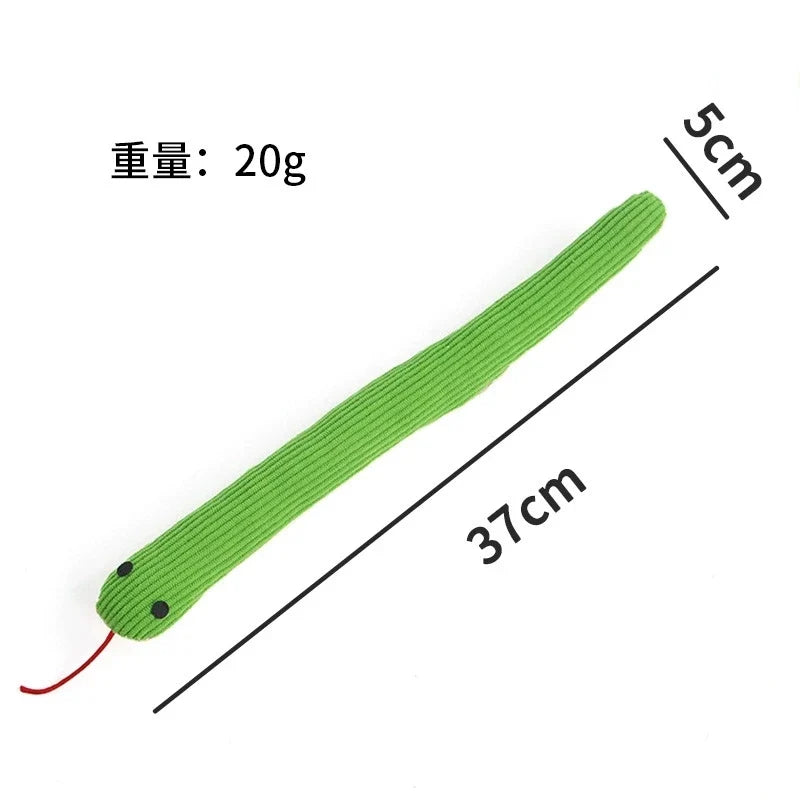 Cat Snake Crinkle Kick Toy | 37cm Interactive Kitten Teaser