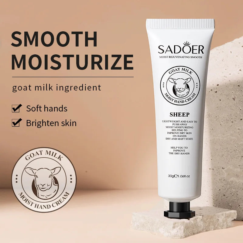 5-Piece Goat Milk Hand Cream Gift Set – Moisturizing 30g Tubes