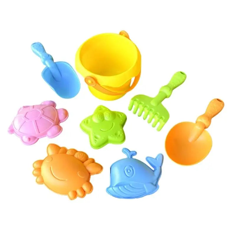 Kids Sand & Water Play Bucket Set | 4 or 8 Pcs Summer Toy