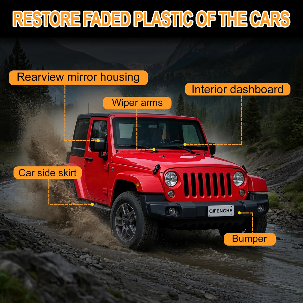 Car Plastic & Rubber Restorer Black Gloss Paste | Trim Care