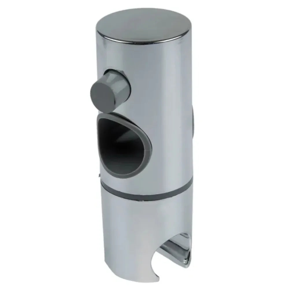 Adjustable Chrome Shower Slide Bracket – Fits 18–25mm Riser Rails