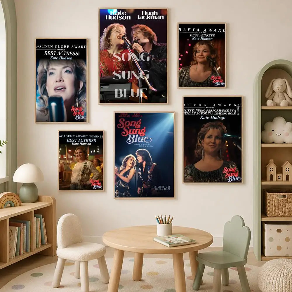 Song Sung Blue HD PVC Self-Stick Wall Art Poster | Waterproof