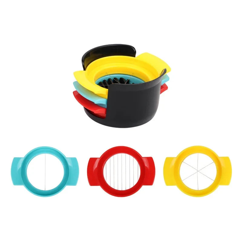 3-in-1 Egg Slicer Cutter & Splitter | Multi-Function Kitchen Tool