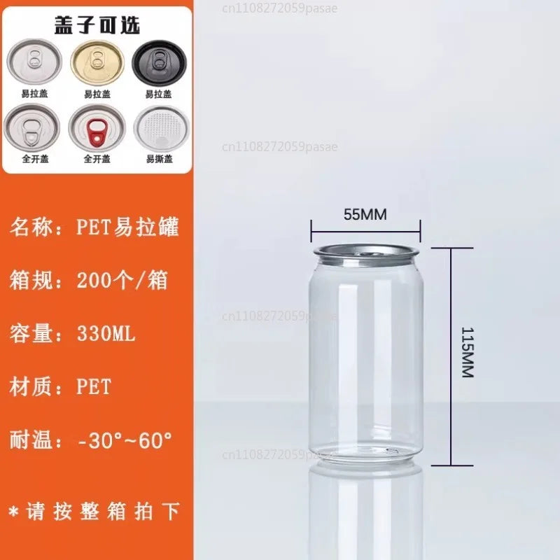 Sealed Stainless Steel Beverage Can with Lid – Milk Tea & Coffee
