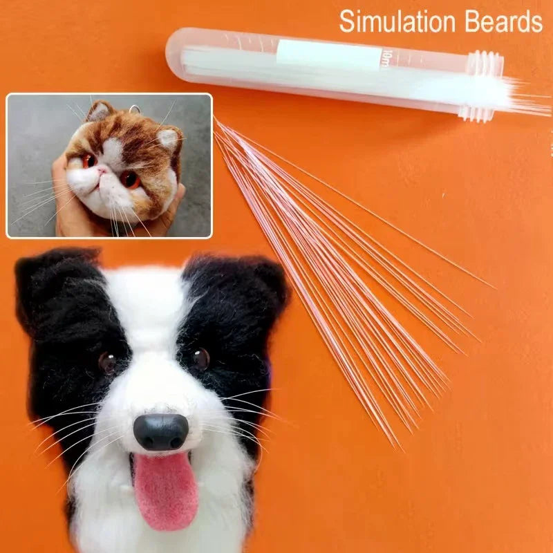 Realistic Cat & Dog Simulation Whiskers for DIY Crafts