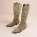 Women's Embroidered Western Knee-High Cowboy Boots