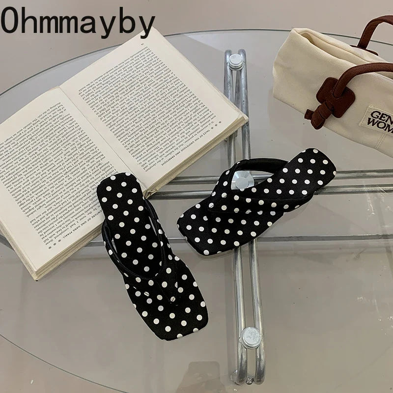 Women's Candy Color Clip Toe Flip Flops – Beach Flat Slippers