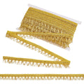 Gold Fringe Tassel Lace Ribbon 15 Yards – 27mm Polyester Trim