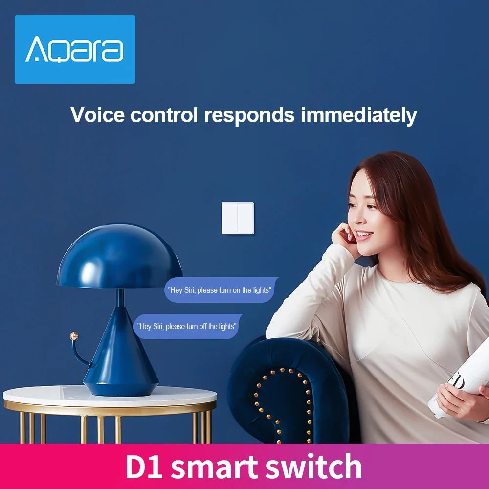 Aqara D1 Smart Wall Switch Zigbee Wireless Remote Control Key Light