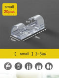 Self-Adhesive Cable Clips 20/100 Pack – Desk Wire Organizer