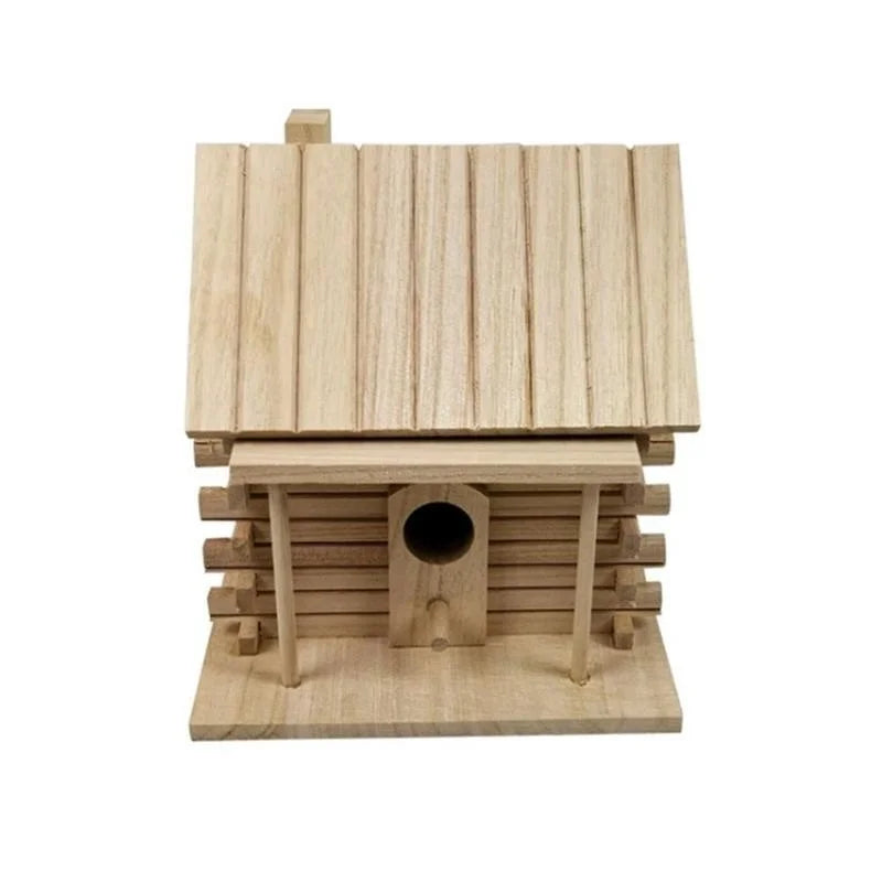 Wooden Bird House Nest Box for Parrot, Cockatiel & Swallow