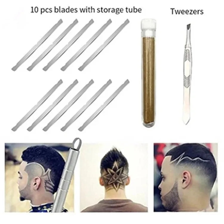 Barber Hair Carving Pen – Eyebrow & Beard Sculpting Razor