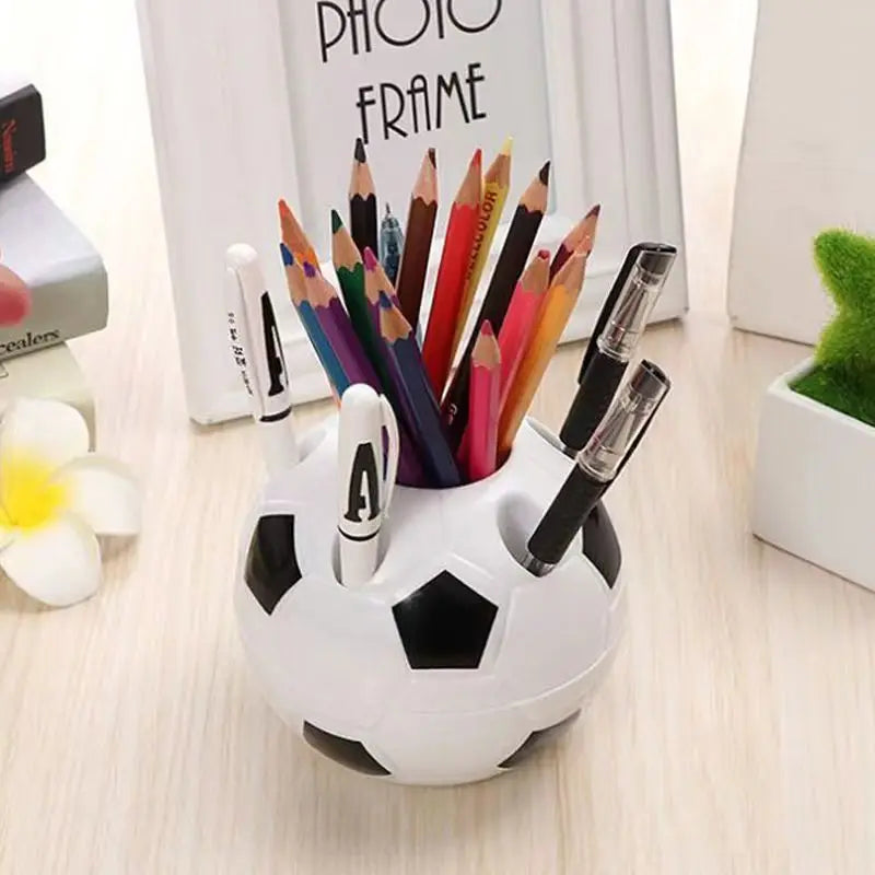 Soccer Ball Pen Pencil & Toothbrush Holder | Desk Organizer