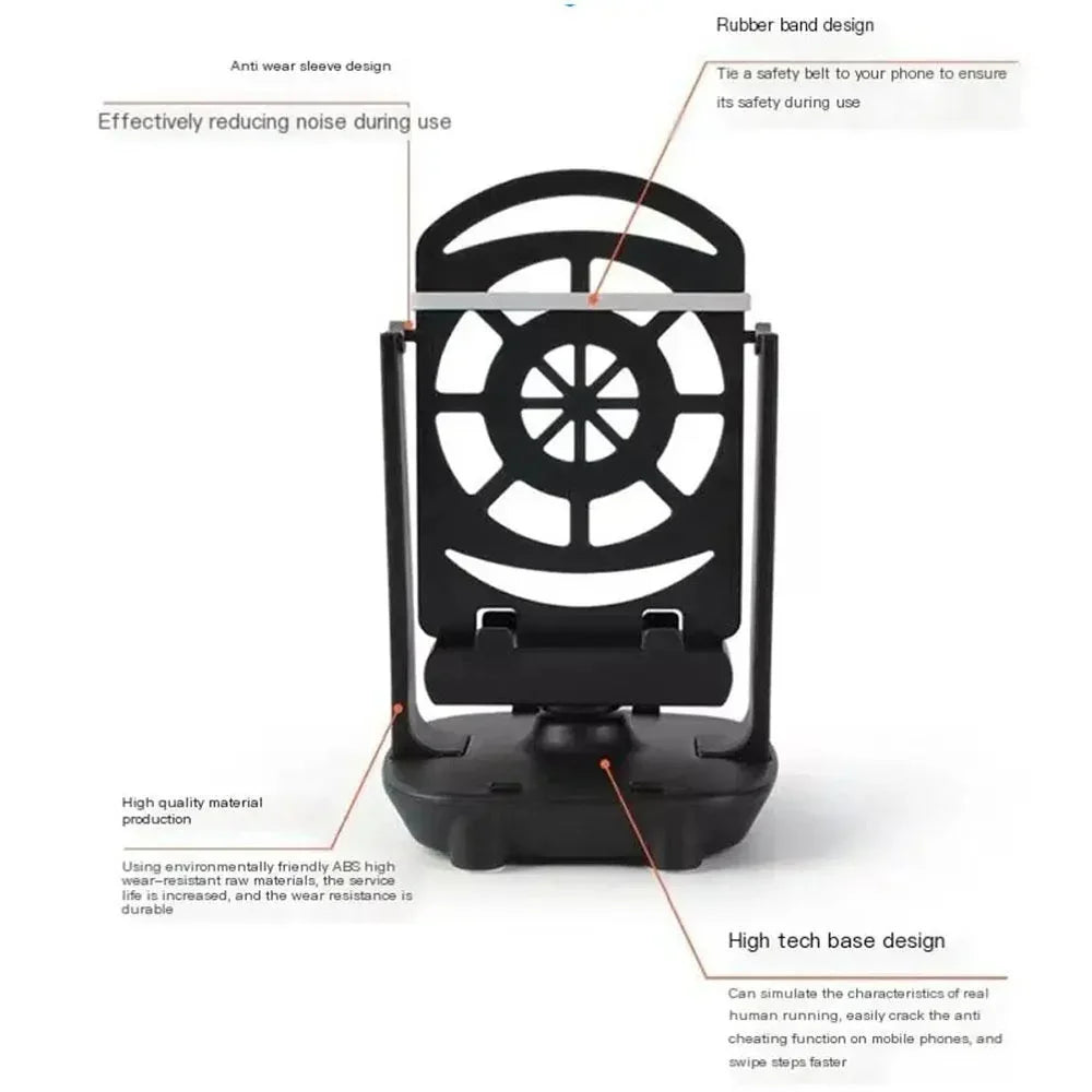 Automatic Phone Swing Shaker Stand | Silent Step Counter Pedometer
