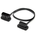 OBD II OBD2 16 Pin Splitter Extension 1x Male 2X Female Cable Adapter