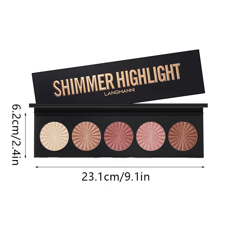 Highlighting Contouring Palette 5 Colours All-in-one Makeup