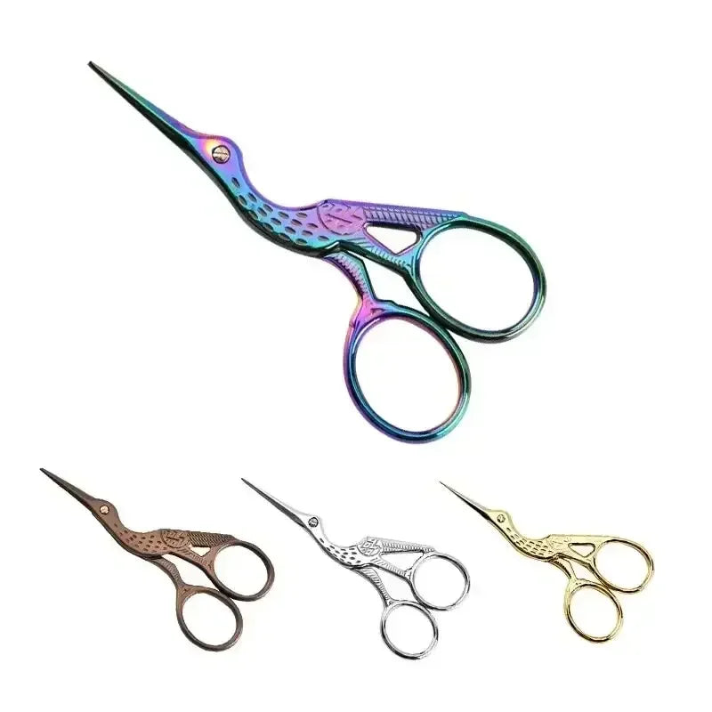 Rainbow Stork Embroidery Scissors – Sharp Stainless Steel Shears
