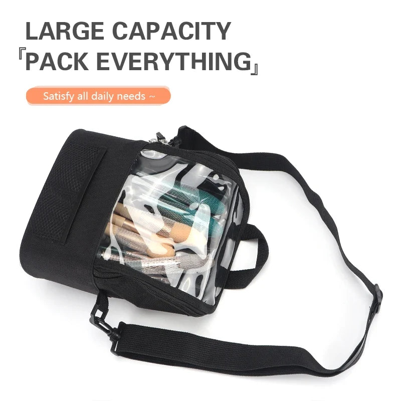 Large Transparent PVC Makeup Bag – Waterproof Travel Case