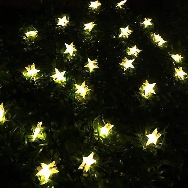 Led Solar Light String Cherry Blossom Bubble Ball Outdoor Waterproof