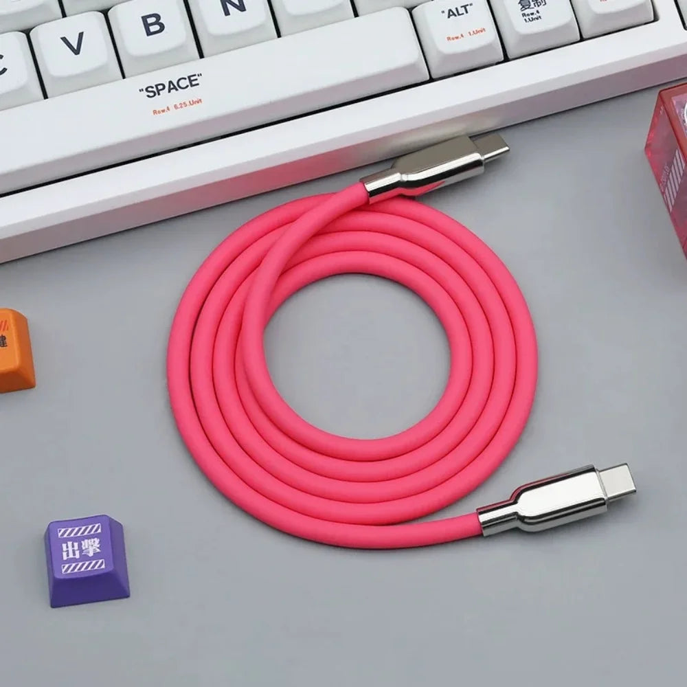 240W USB-C to USB-C Fast Charging Liquid Silicone Cable